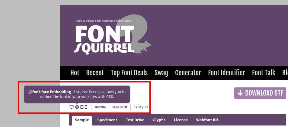 font-squirrel-embed