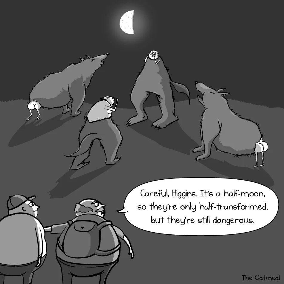 Funny wolf comic
