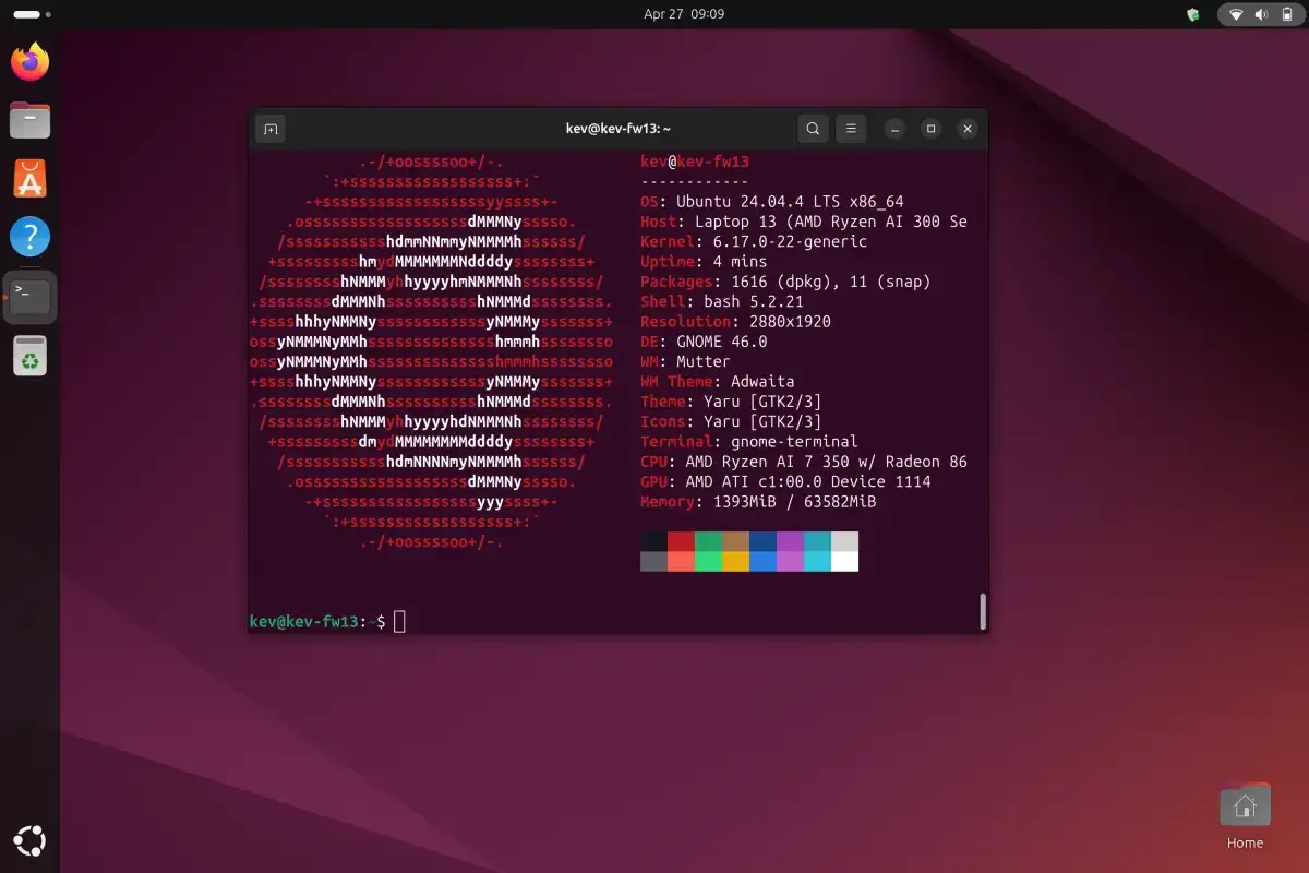 new install